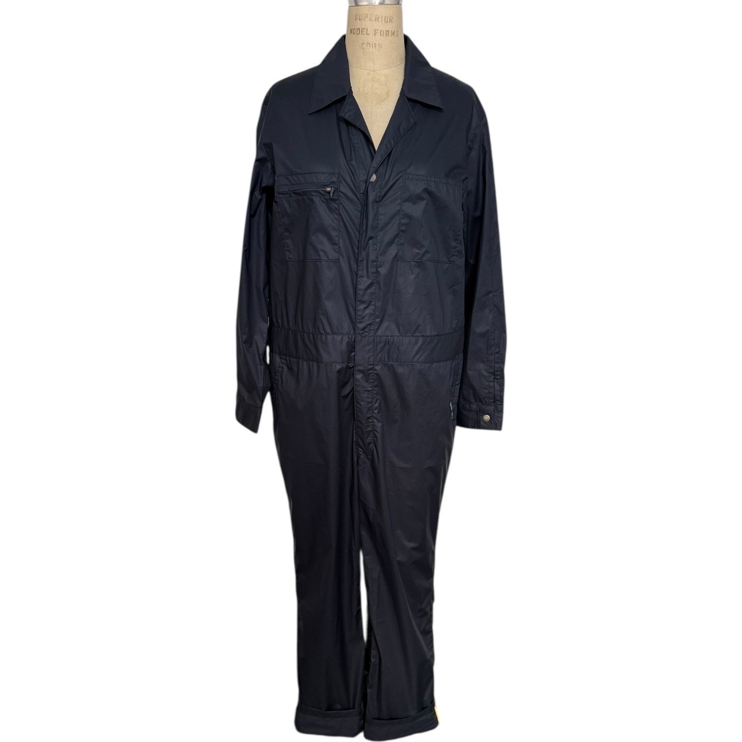 New We-Ar4 Blue Flight Suit Womens Size L Utility Jumpsuit Coveralls Made In Usa